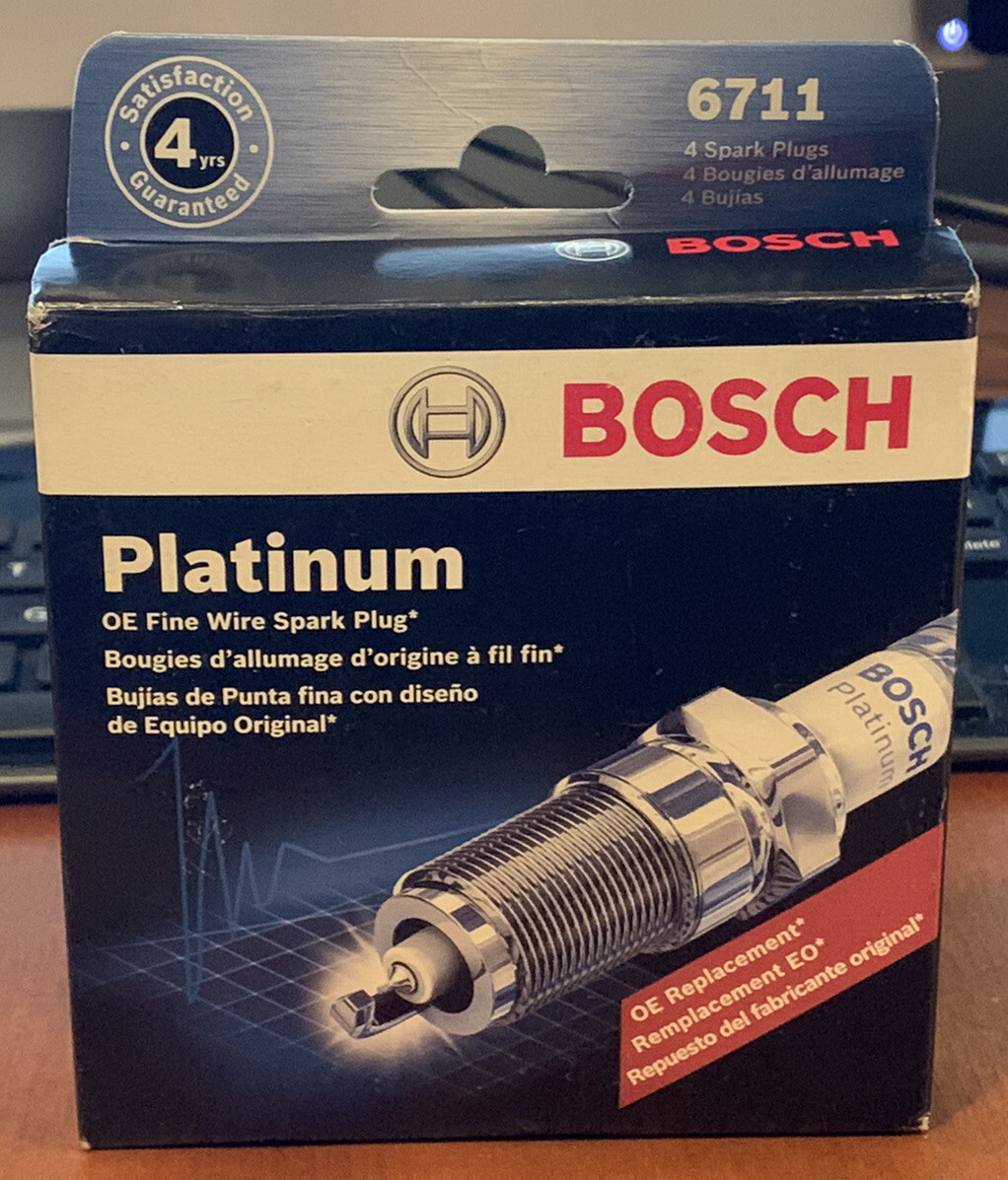New Lot of 4 Bosch 6711 Platinum Plugs