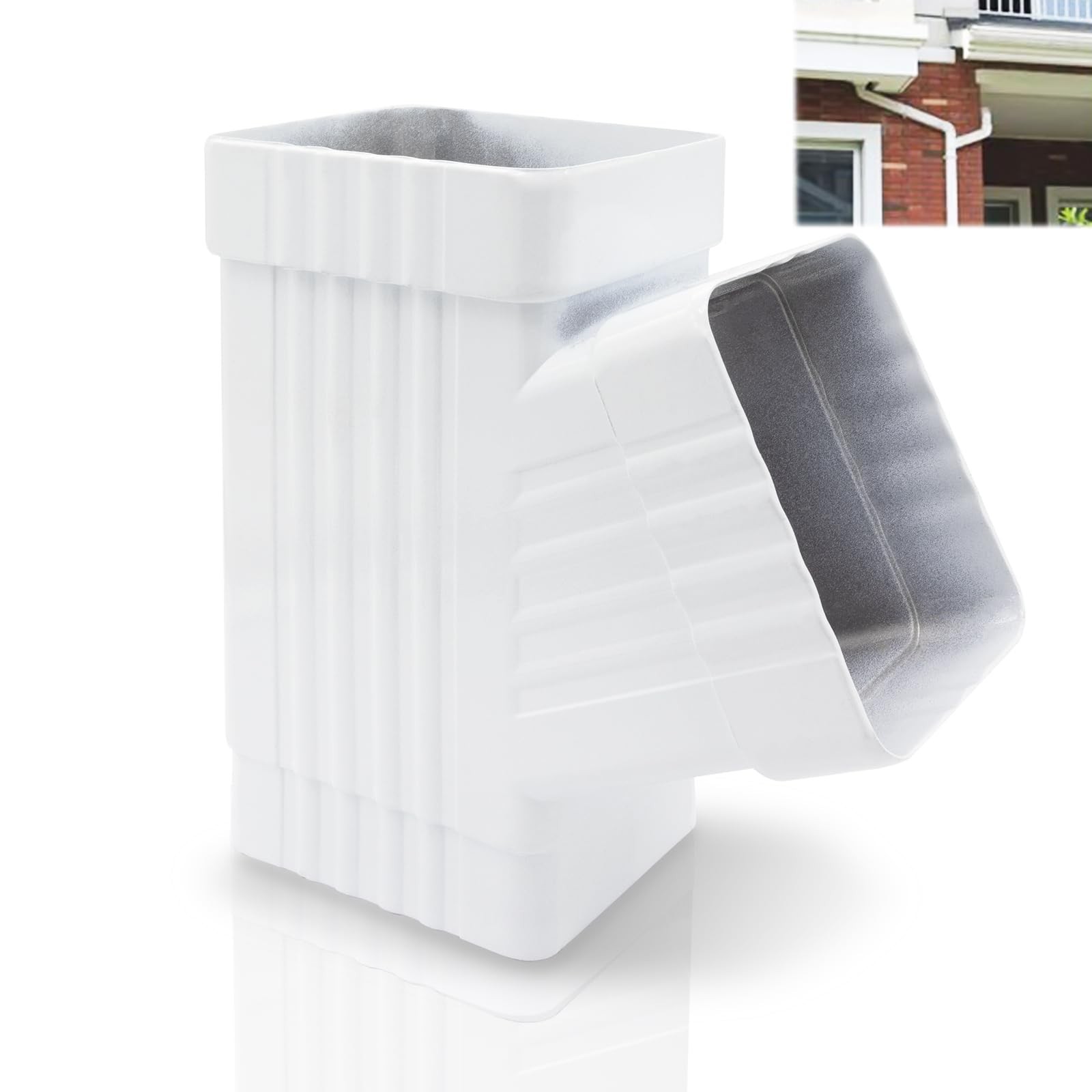 Gutter Y Downspout Connector, Gutter Y Connector, Square Downspout Diverter, ...