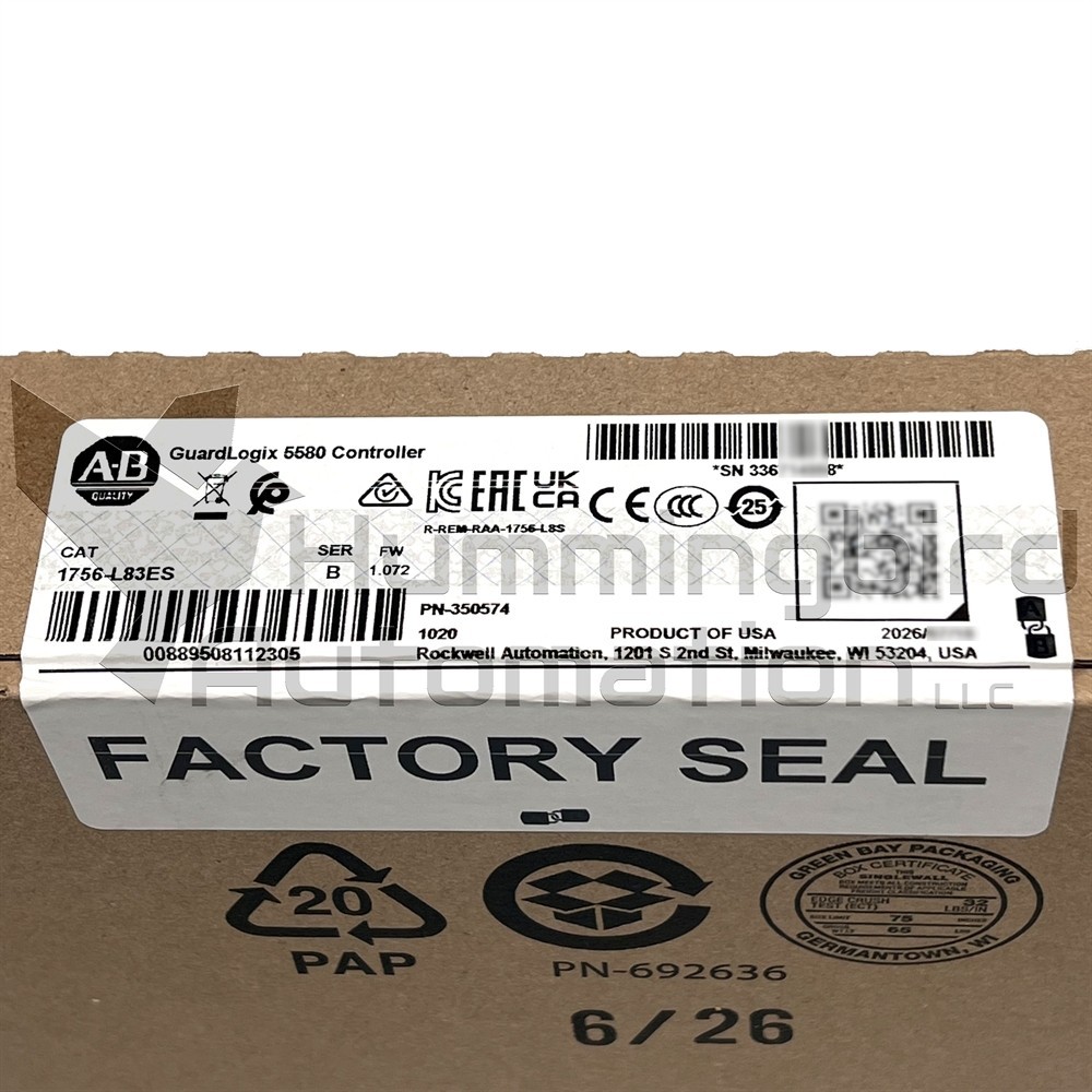2026 Allen Bradley 1756-L83ES /B ControlLogix PLC SEALED Surplus *USA SELLER*
