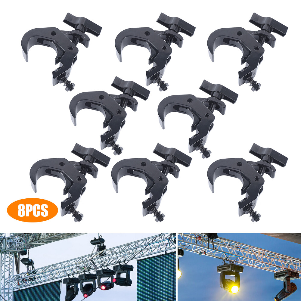 8Pcs Stage Par Light Clamps Hook Aluminum Alloy Truss Clamp Heavy Duty 330lbs US