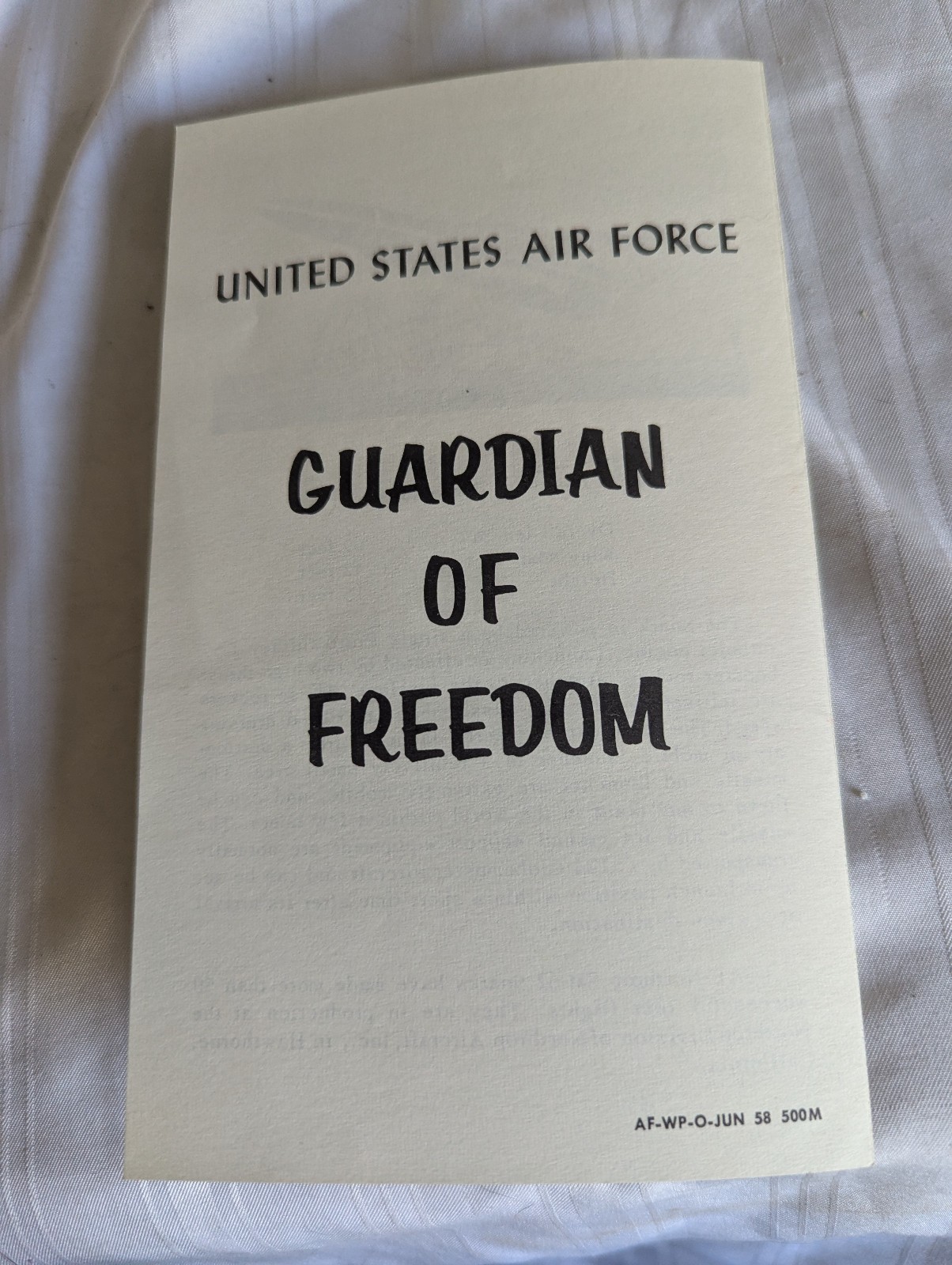Snark SM-62 Orientation Group USAF Wright Patterson AFB OH brochure 1958