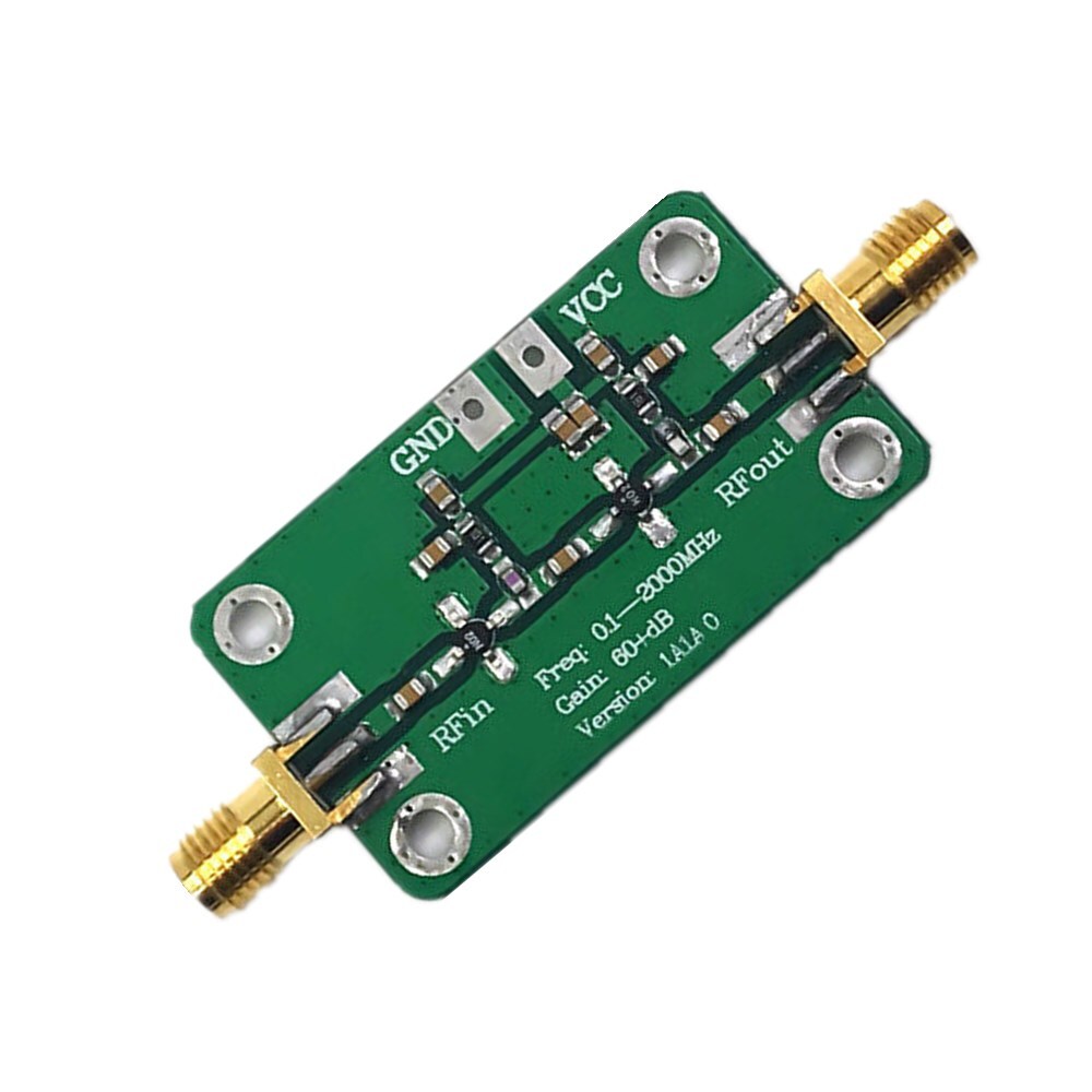 0.1-2000MHz Gain 60dB RF Broadband Amplifier Module LNA Board LNA 0.1~2GHZ