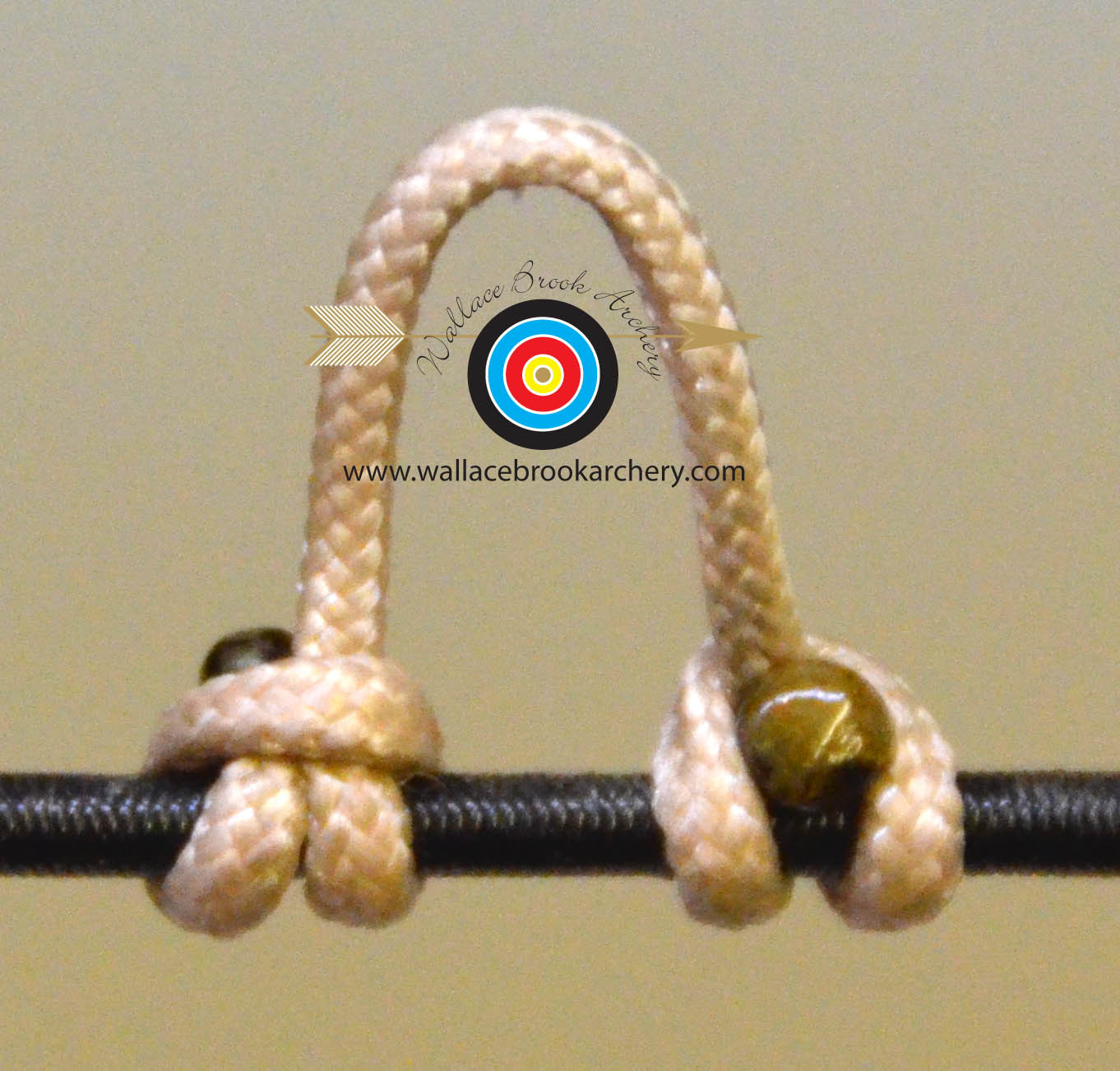 3 Pack Buckskin Archery Release Bow String Nock D Loop Bowstring BCY #24