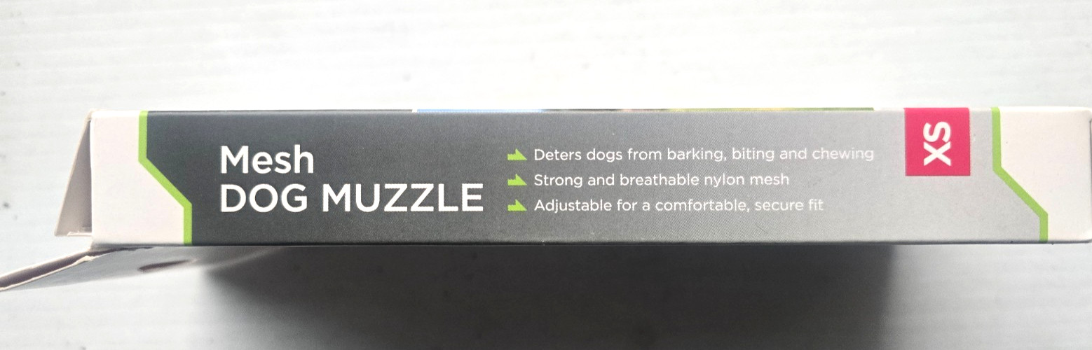 Good2Go MESH & Nylon Soft Dog Muzzle XS 3-4” Black