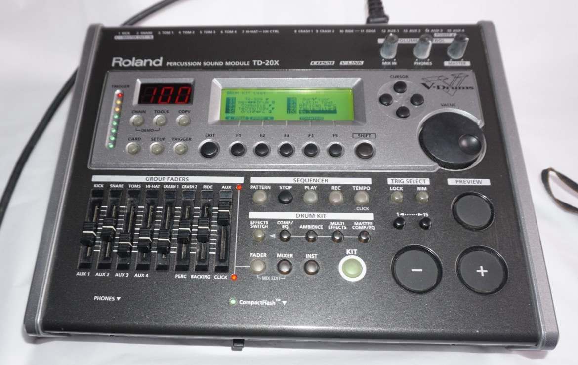 Roland TD-20X V-Drums Percussion Sound Module Good GP