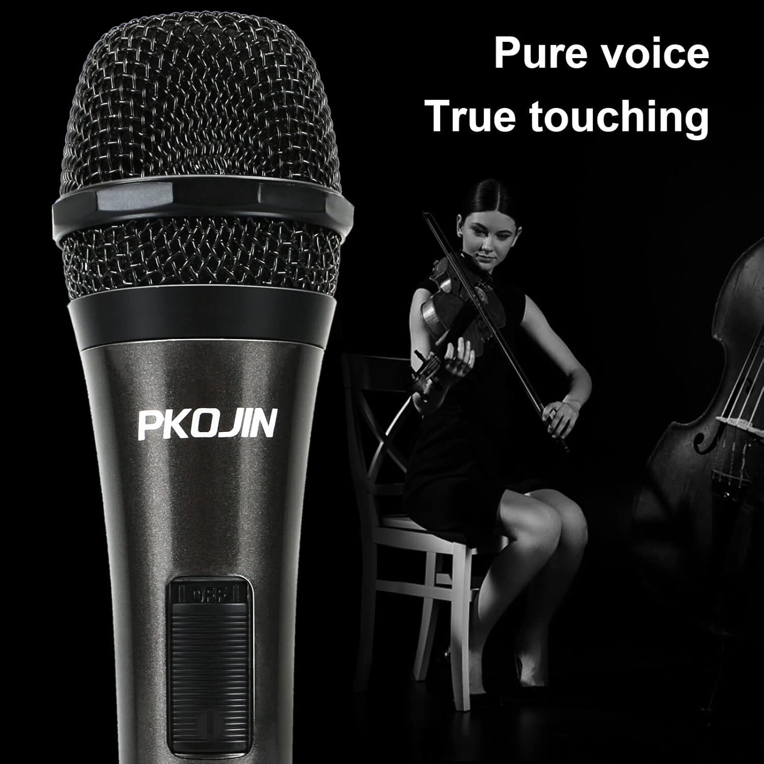 Unidirectional Wired Karaoke Microphone with On/Off Switch for Superior Singing