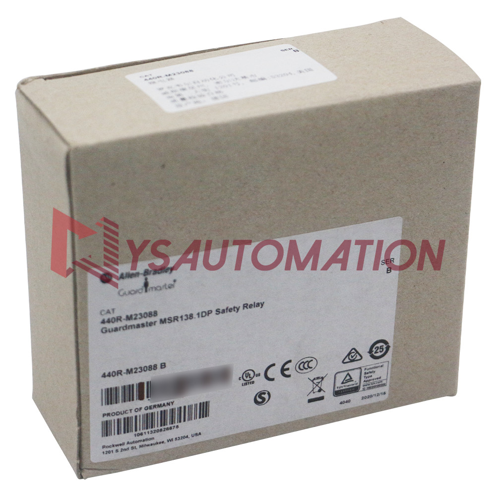 440R-M23088 Safety Relay,MSR138.1DP,24V ,Automatic/Manual Monitored,Removable