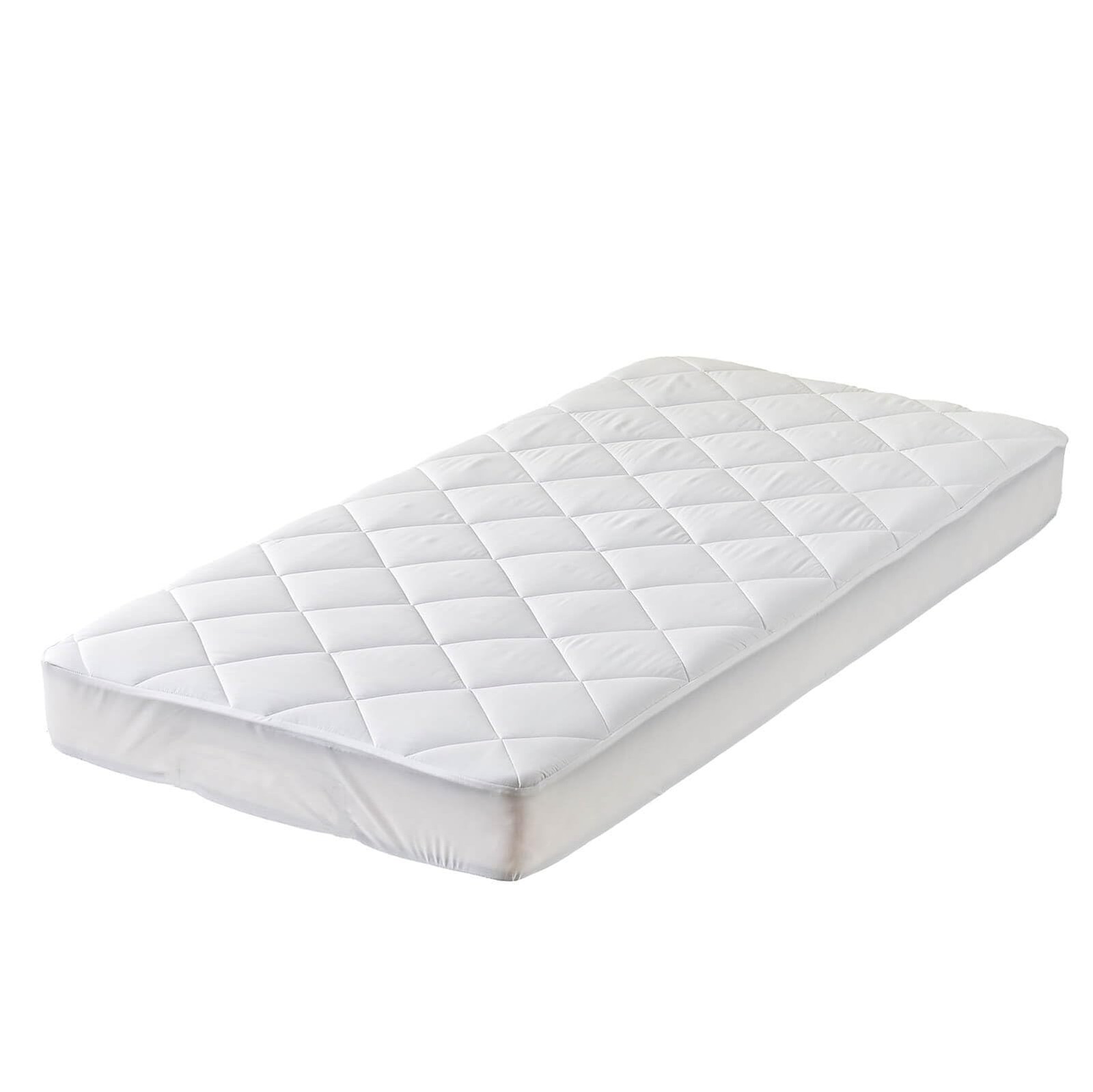 Kingnex Twin XL Mattress Topper for Extra Long Bed Dorm XL, White