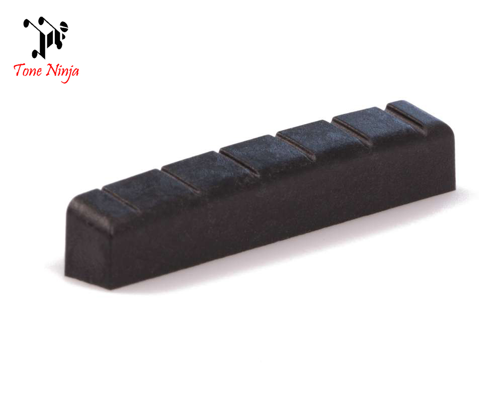 Tone Ninja USA Made Slotted 43mm (e.g. PRS SE) Nut Black TN-NUT-007-B1
