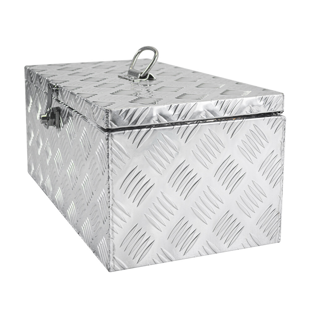 23"X11"X10" Aluminum Toolbox Trailer Tongue Tool Box for Pickup Truck Bed RV ATV