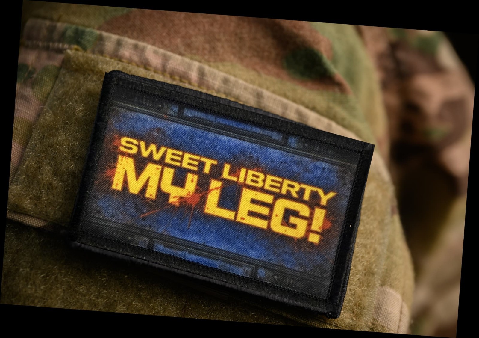 Sweet Liberty My Leg Morale Patch (Super Earth, Stratagem) Funny Gaming patch