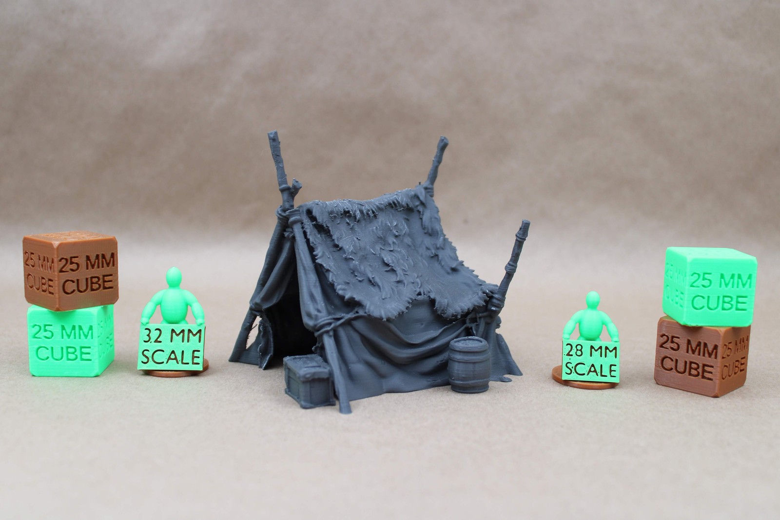 Tabletop Terrain Tent Fur Pelt Shaman Merchant Command Viking Barbarian Orc Gobl