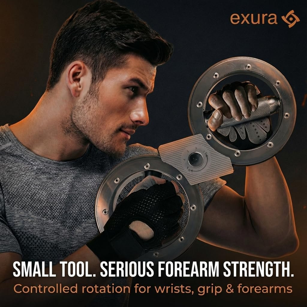 Forearm Exerciser - Adjustable Resistance for Rehab & Grip Training