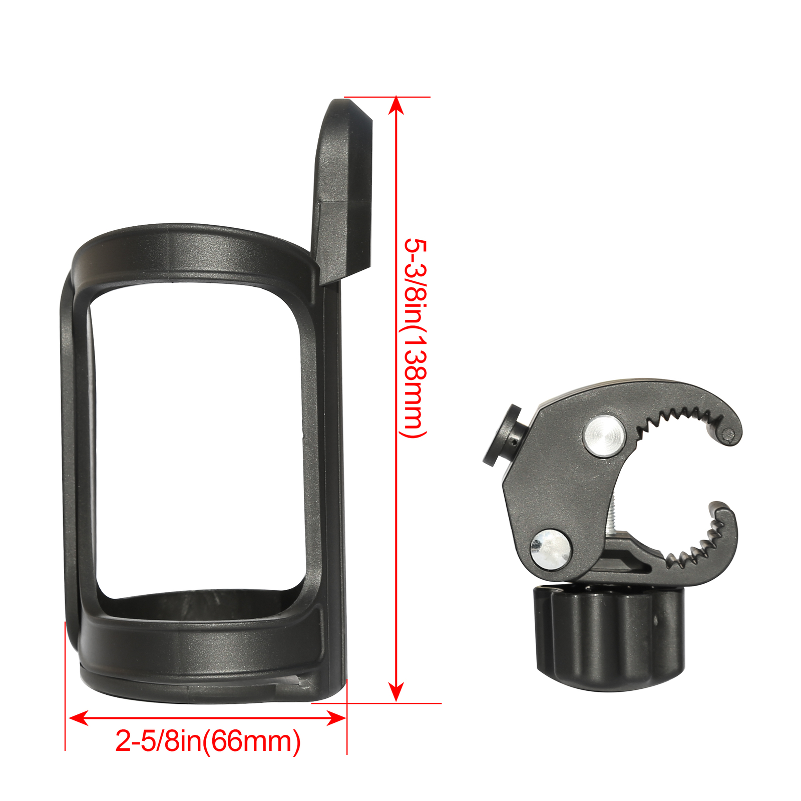 Universal For Wheelchair Walker Rollator Bike Stroller 360° Beverage Cup Holder
