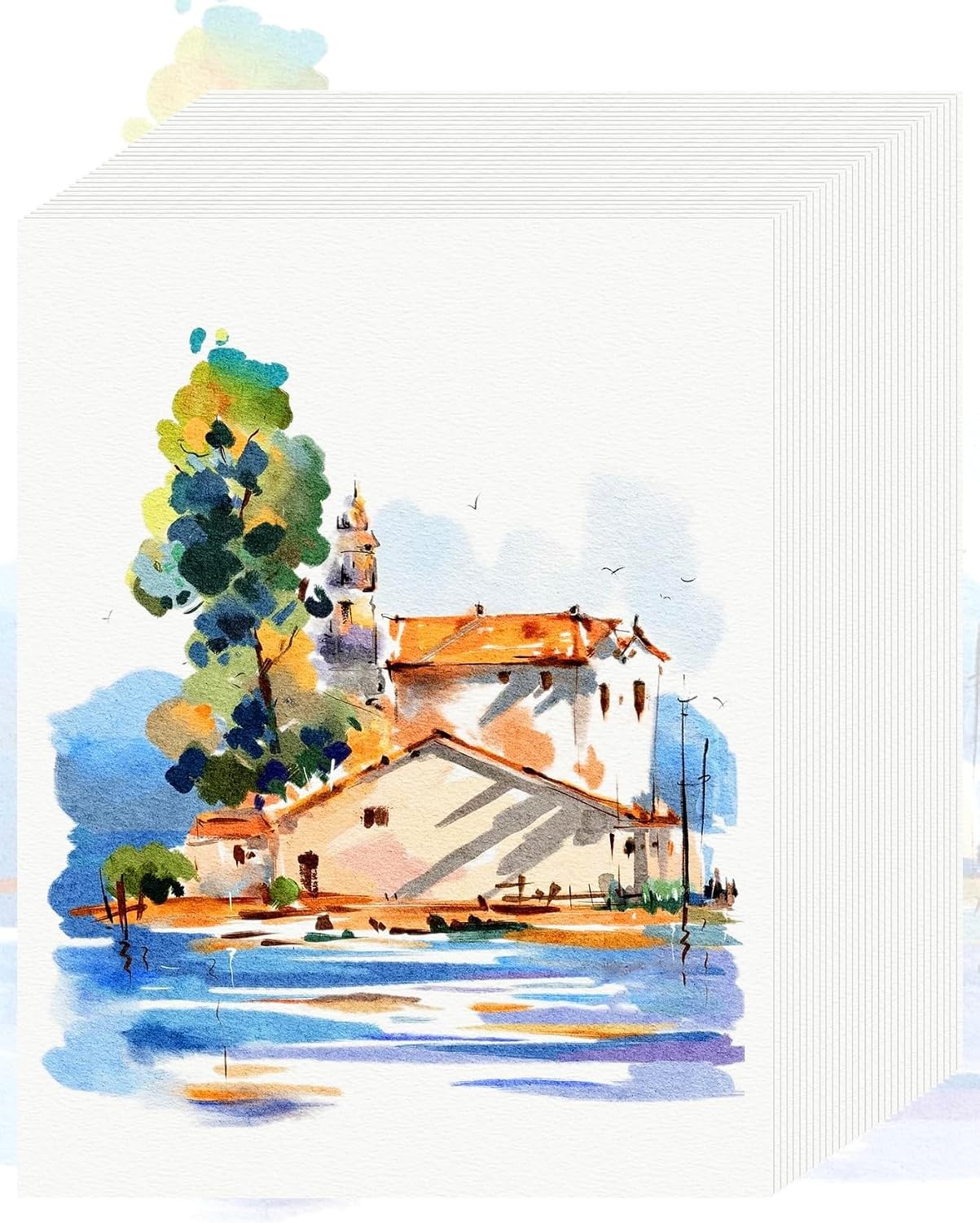 Watercolor Paper, 8.5x11, 110 LB Cold Press, [30] Sheets
