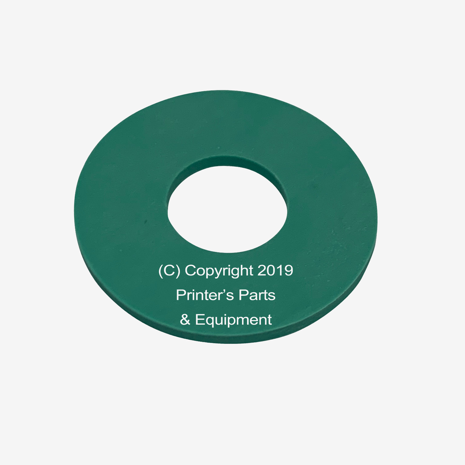 Flat Rubber Disc for Heidelberg 1 1/4" x 1/2" x 2mm / 31.8 x 12.7 x 2mm Qty 50
