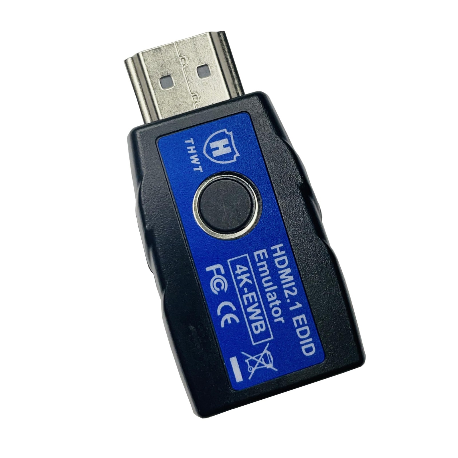 THWT HDMI 2.1 4K EDID Emulator (Model: 4K-EWB), Supports SCDC and Black