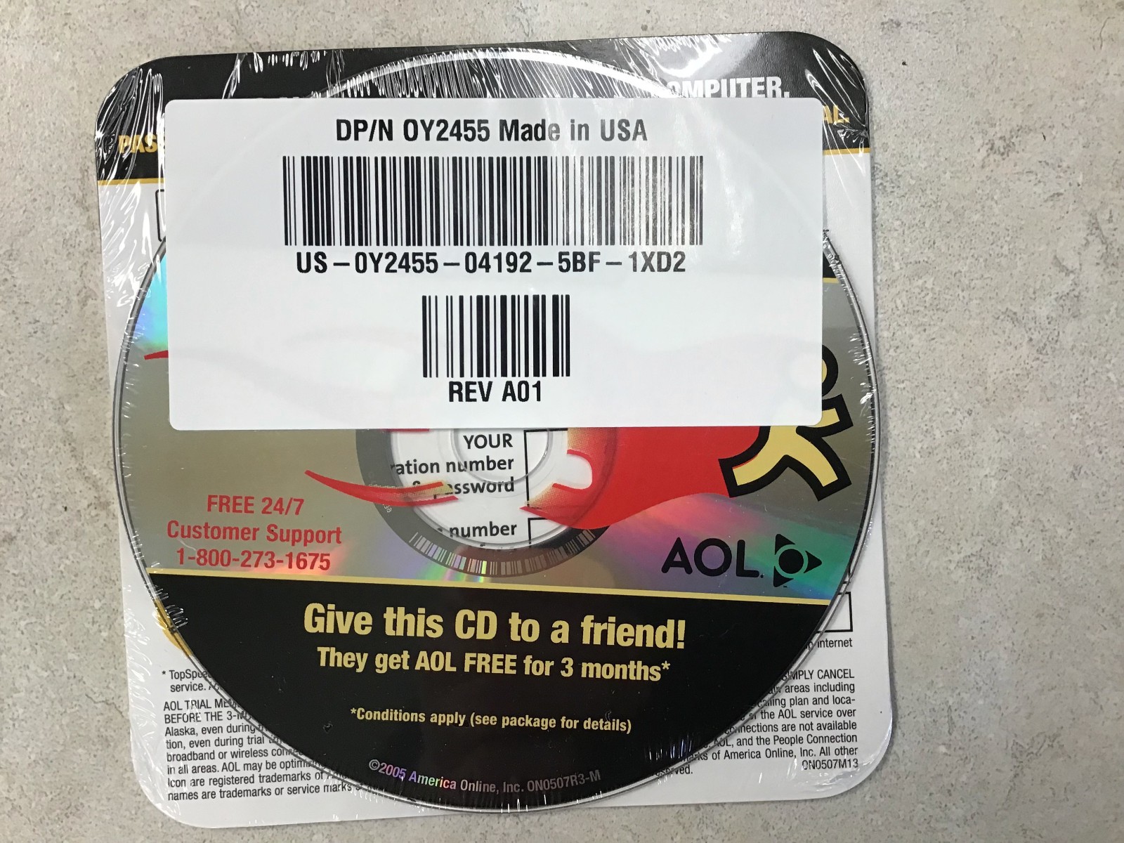 New AOL Top Speed Think Fast CD DP/N:0Y2455