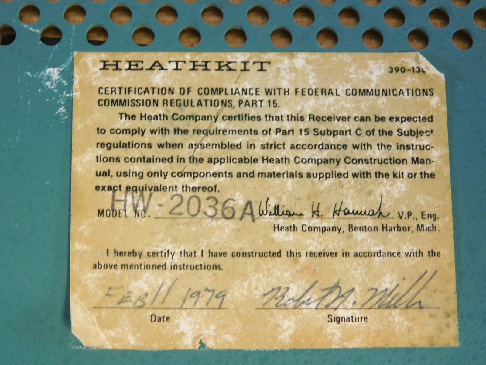 Heathkit HW-2036A Ham Radio Transceiver (nice)