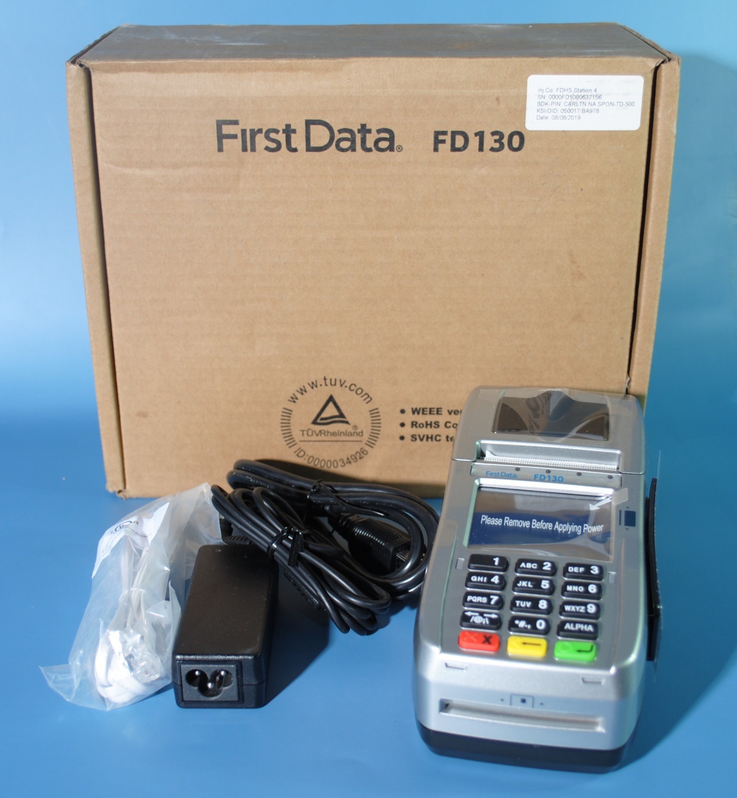 First Data FD130 Duo Credit Card Terminal EMV & NFC - New