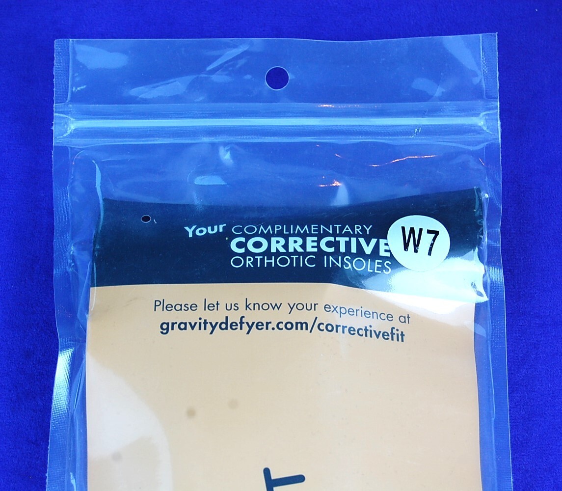 New in Package! Corrective Fit by Gravity Defier Orthotic Insoles Womens Size 7