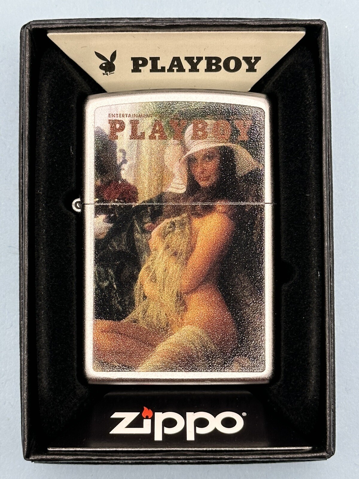 Vintage June 1973 Playboy Magazine Cover Zippo Lighter NEW In Box Rare Pinup