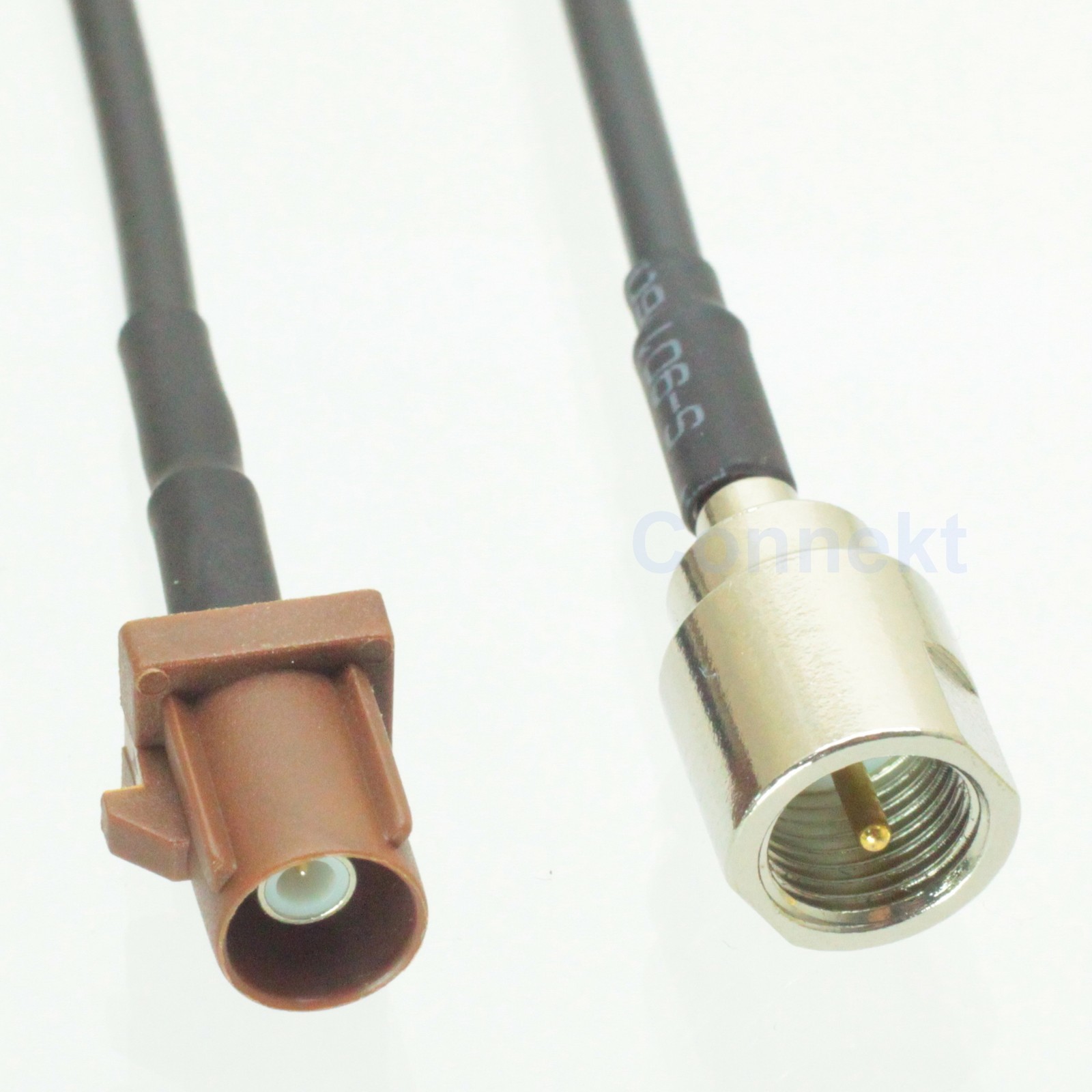 Fakra SMB F 8011 male plug to FME male 15cm RG174 pigtail cable Brown TV2