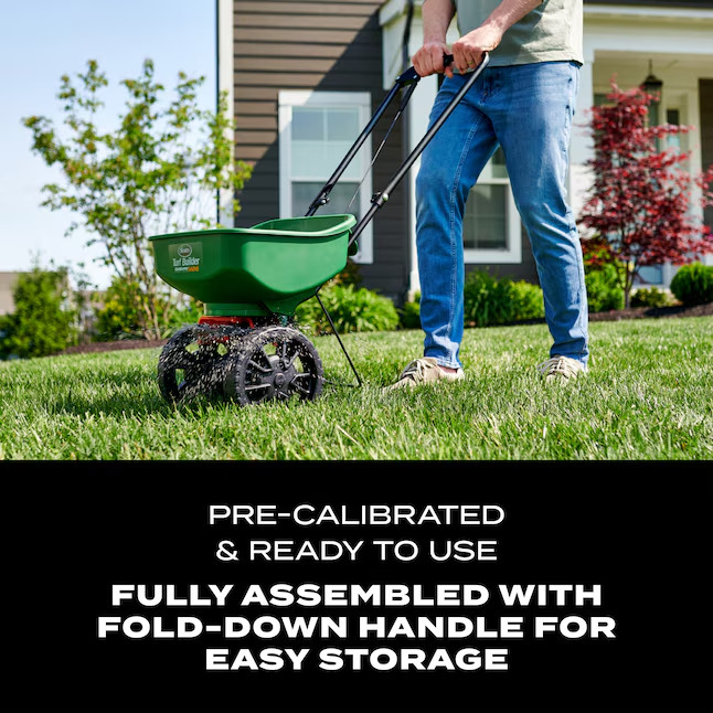 Scotts Turf Builder EdgeGuard Mini Broadcast Spreader 15-lb Capacity Compatible