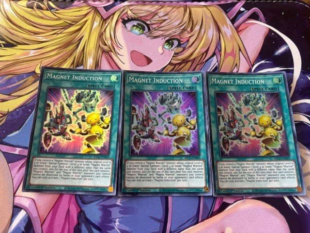 Yugioh 3x Magnet Induction Super Rare KICO-EN009 King's Court 1st Edition NM