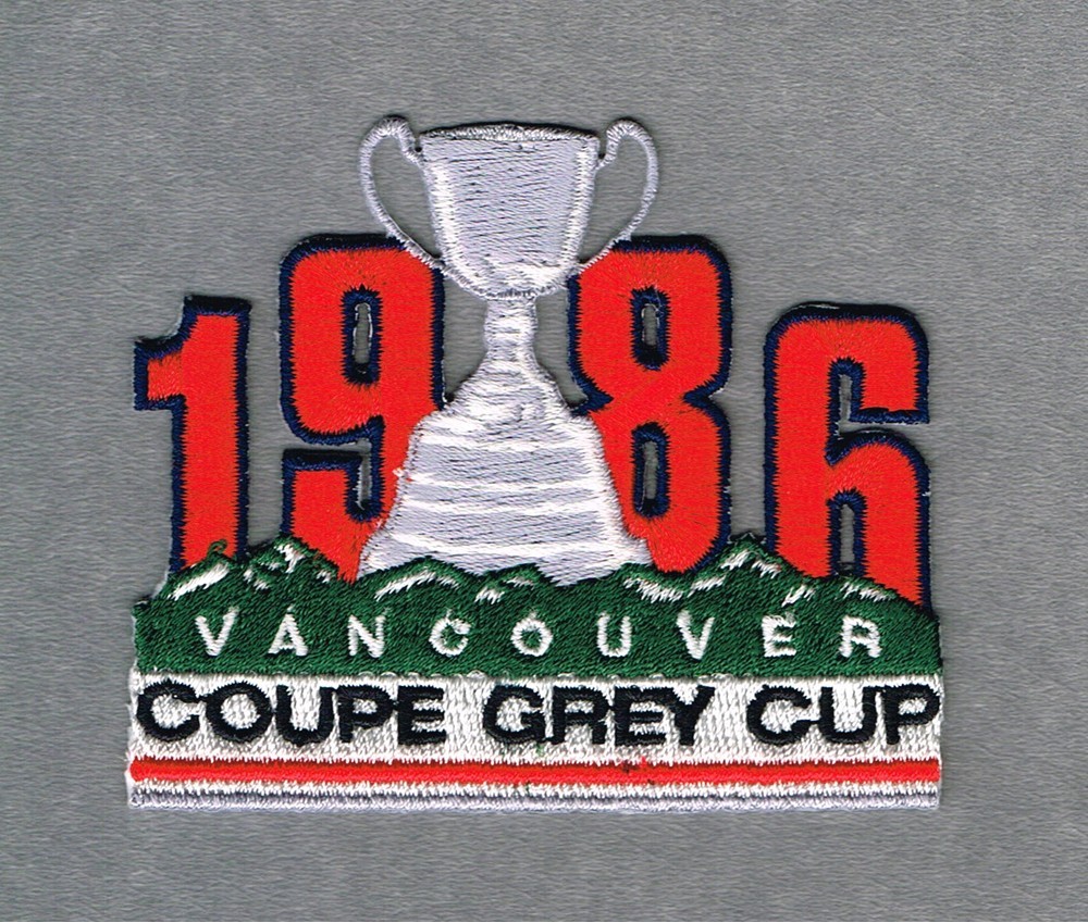 CFL GREY CUP 1986 @ VANCOUVER PATCH (Edmonton VS. Hamilton)