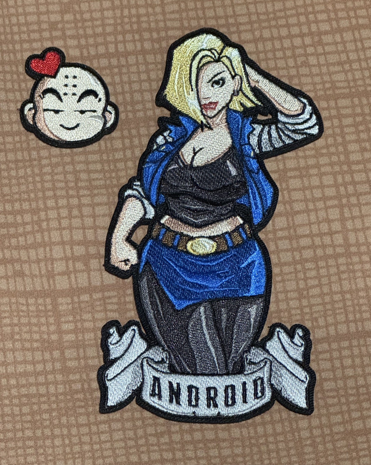 Grumpy Pencil Android Pin Up Morale Patch Set