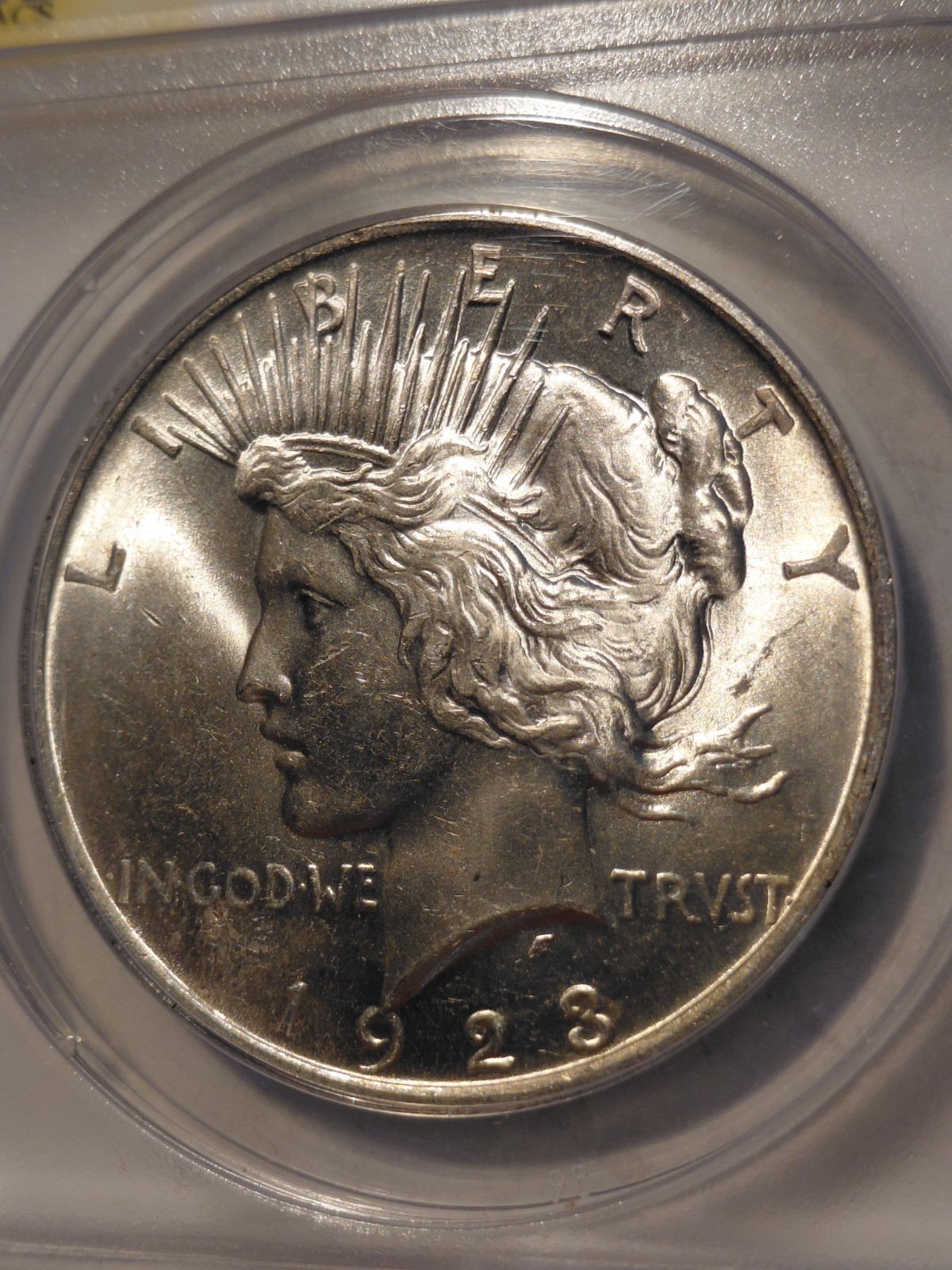 1923 Peace Dollar MS 63 ANACS