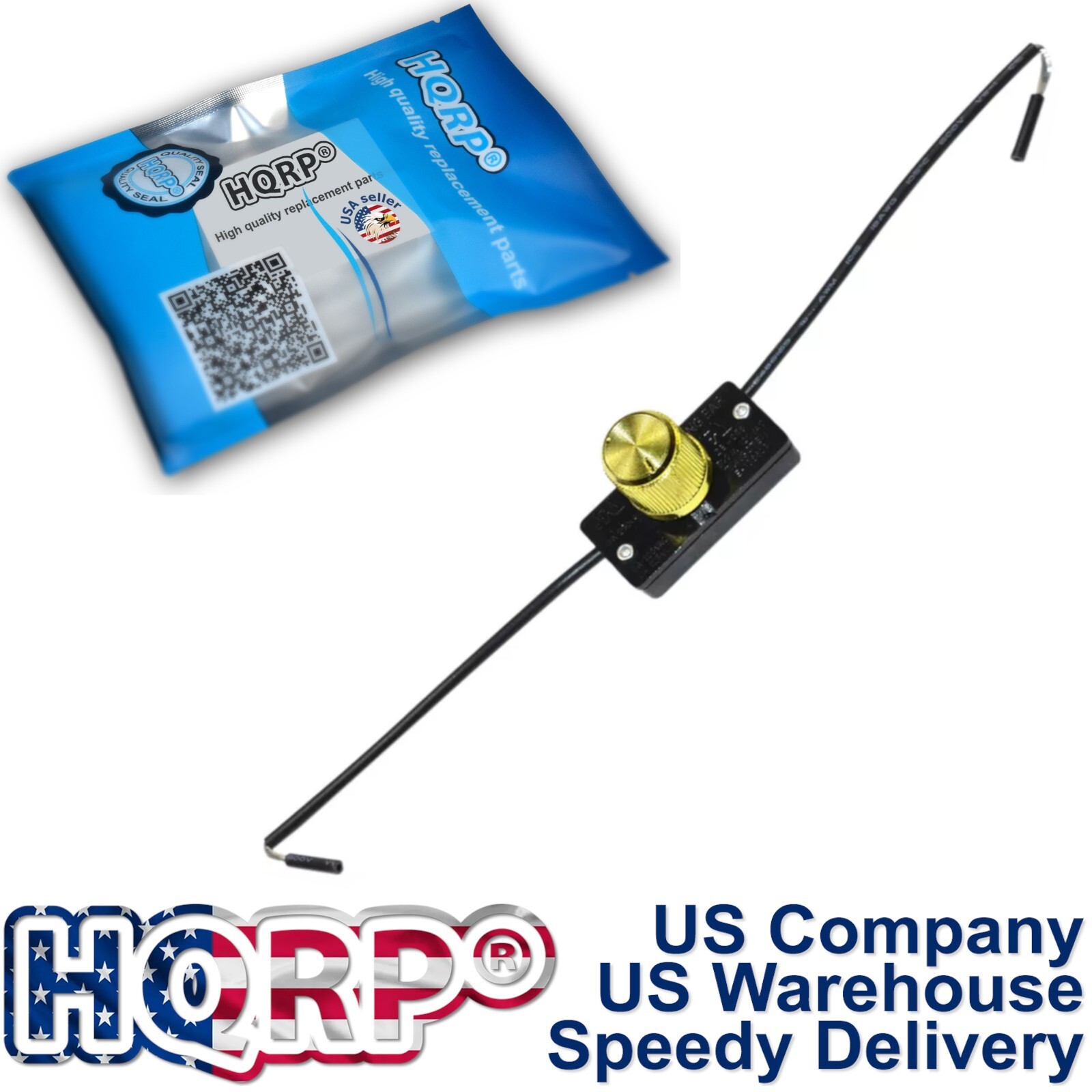 Hi-Lo-Off Universal Incandescent Rotary Light Lamp Switch 6A 125V