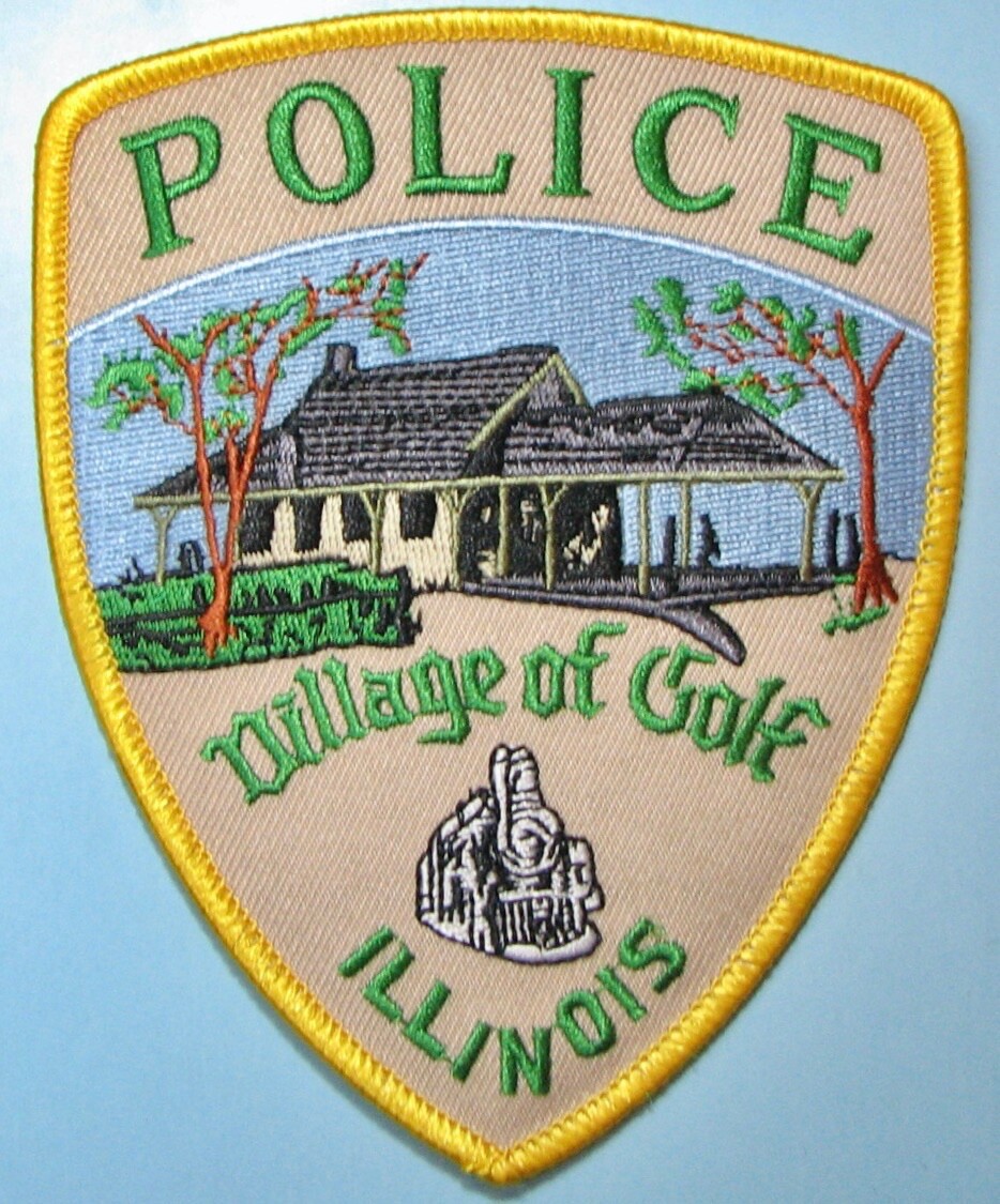 Golf, IL Police Dep Patch 4"X5". PP40.