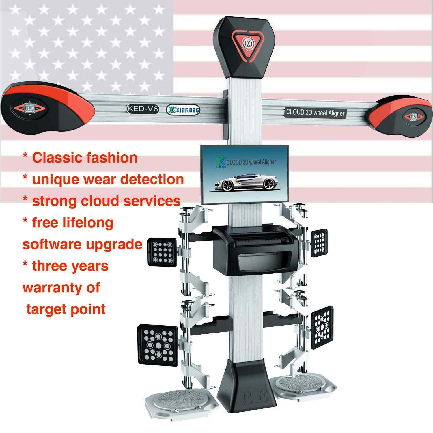 V6 Wheel Alignment Machine 3D Tire Aligner System Automotive Tire Alignment Tool