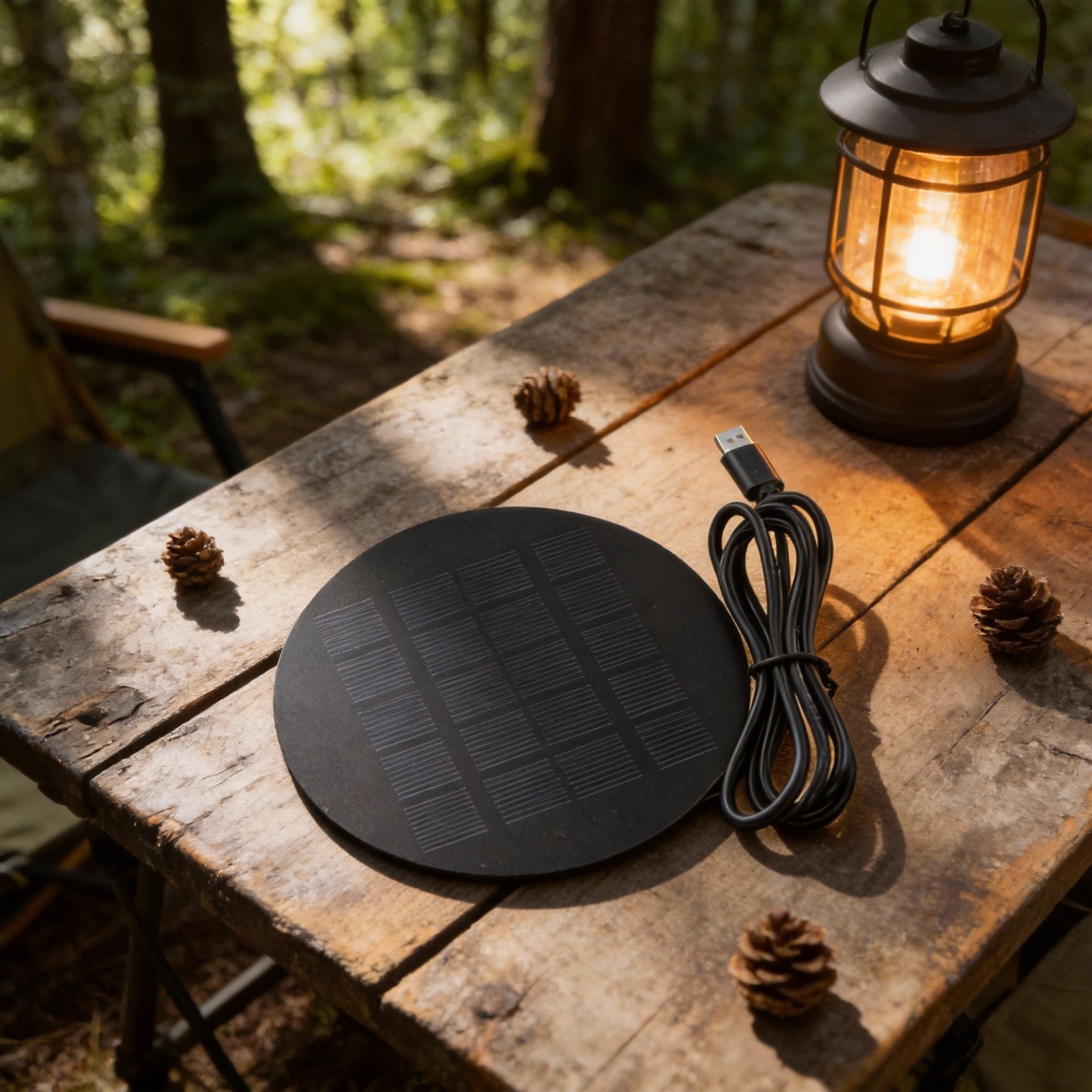 Solar Panel Charger Type-C Output Operating Current 0-210mA For Lights
