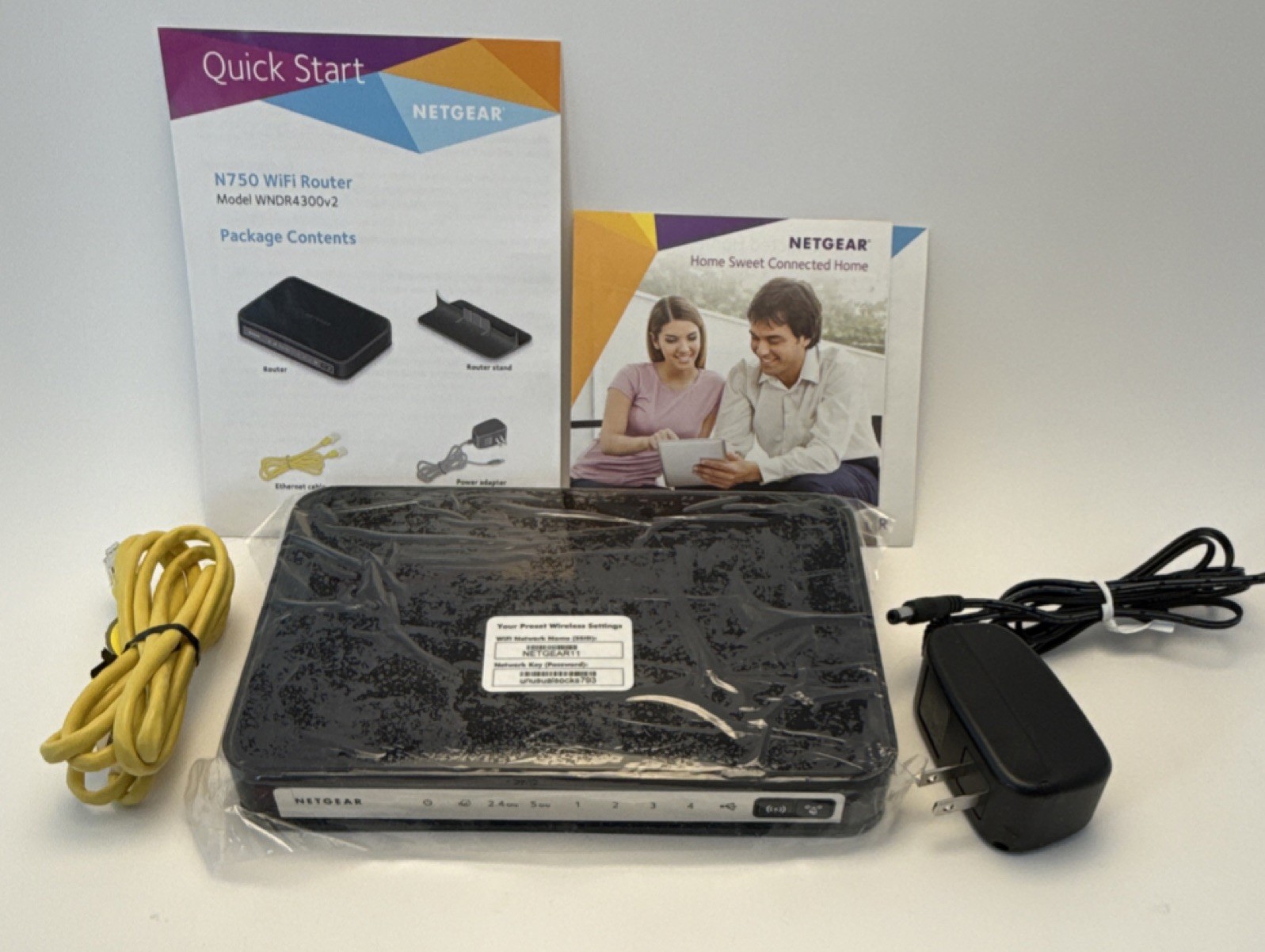 NETGEAR N750 Dual Band Gigabit Wi-Fi Router (WNDR4300) - Premium Edition - Boxed