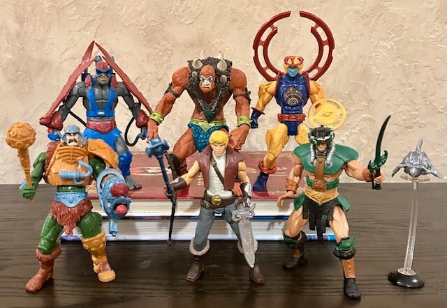 Masters of the Universe MOTU 200x lot o 6 Prince Adam Stratos BeastMan Sy-Klone