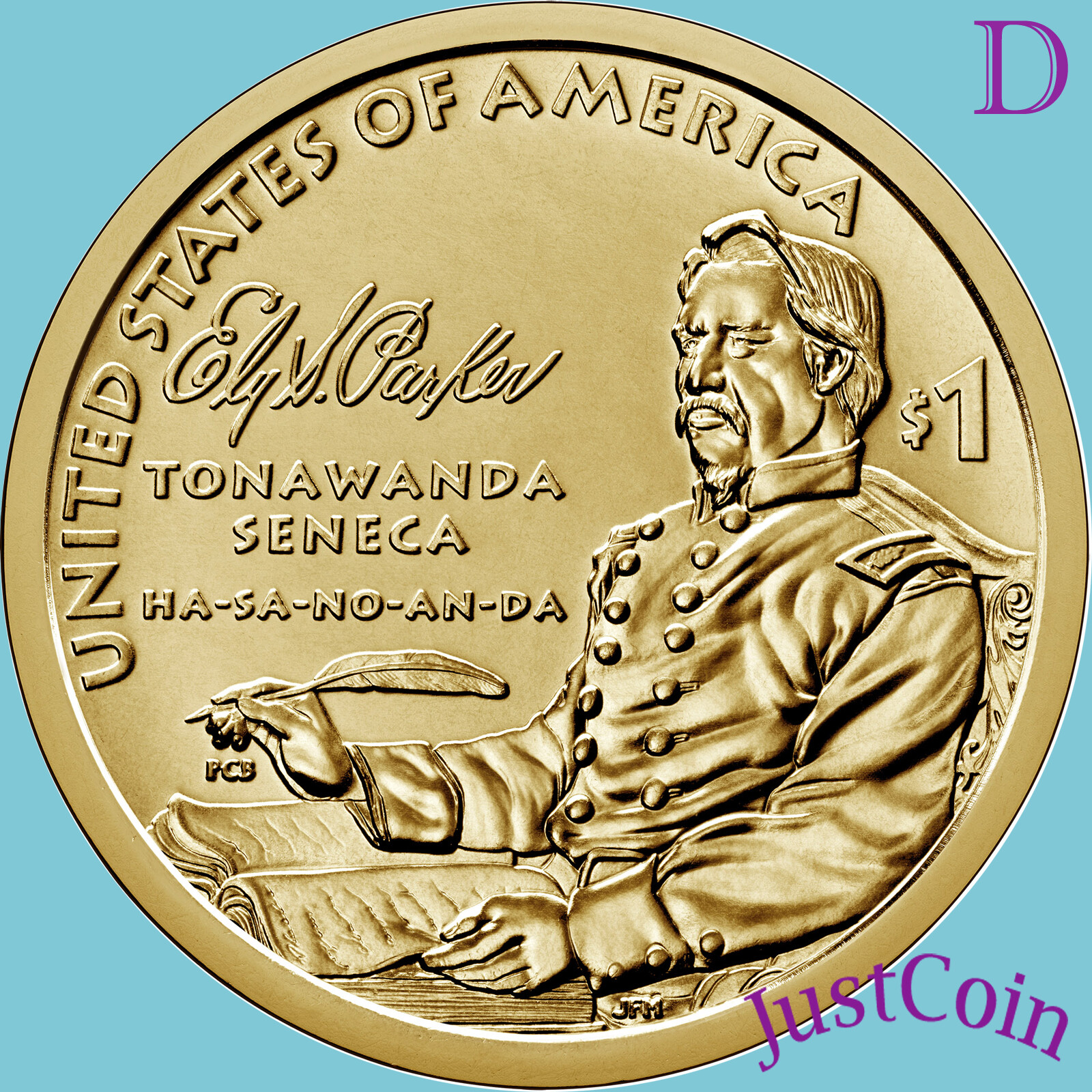 2022-D NATIVE AMERICAN ELY PARKER UNCIRCULATED DOLLAR