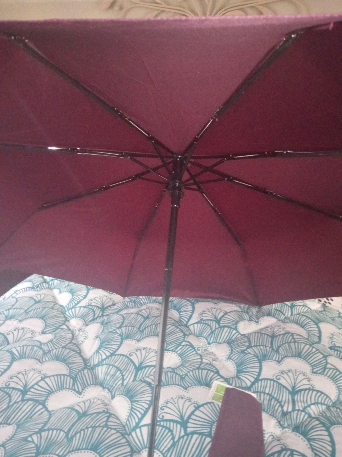 Burgundy MOSISO Umbrella AUTOMATIC NWT