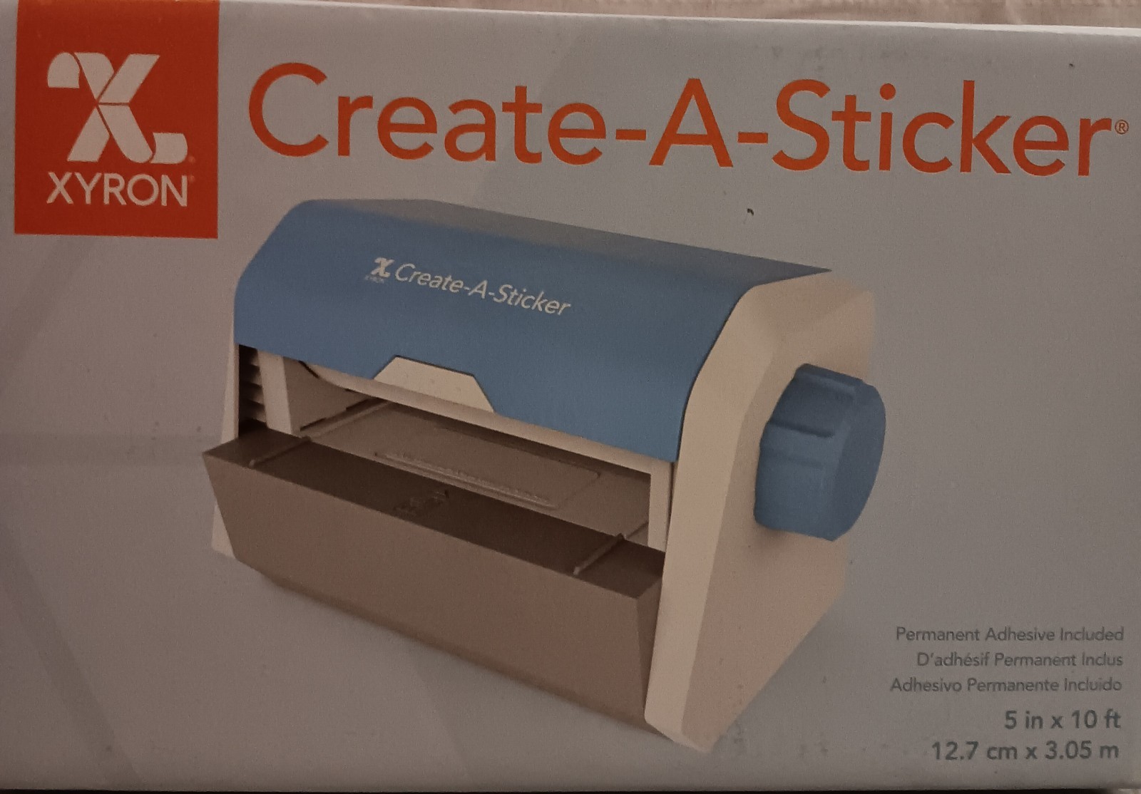 Xyron Create-a-Sticker, 5" Sticker and Label Maker, Cards, Scrapbooking NEW