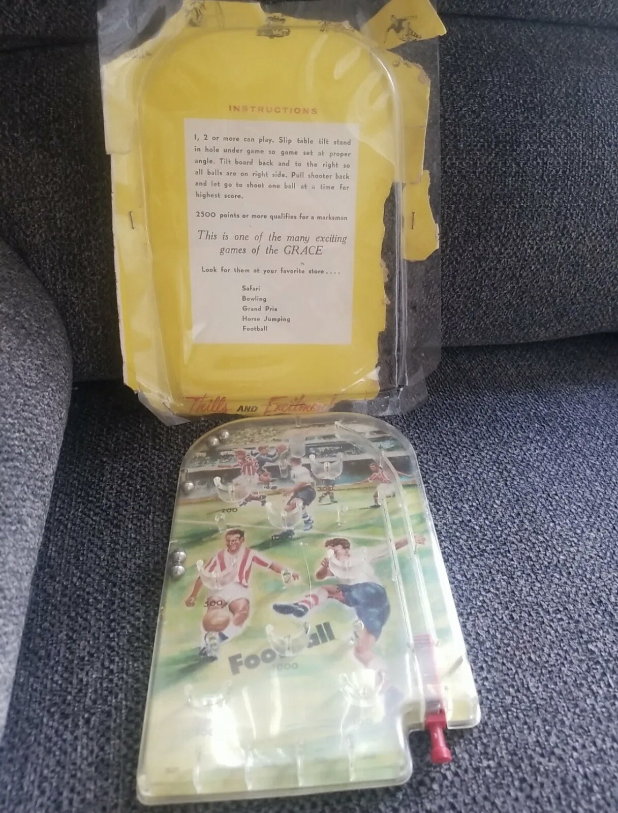 Vintage Soccer Football World Cup Handheld Pinball game 1/1 on Ebay