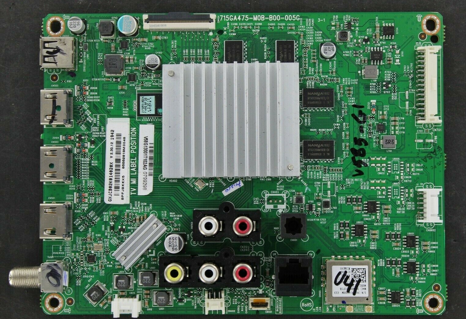 756TXJCB02K014 VIZIO V585-G1 MAIN BOARD XJCB02K014020