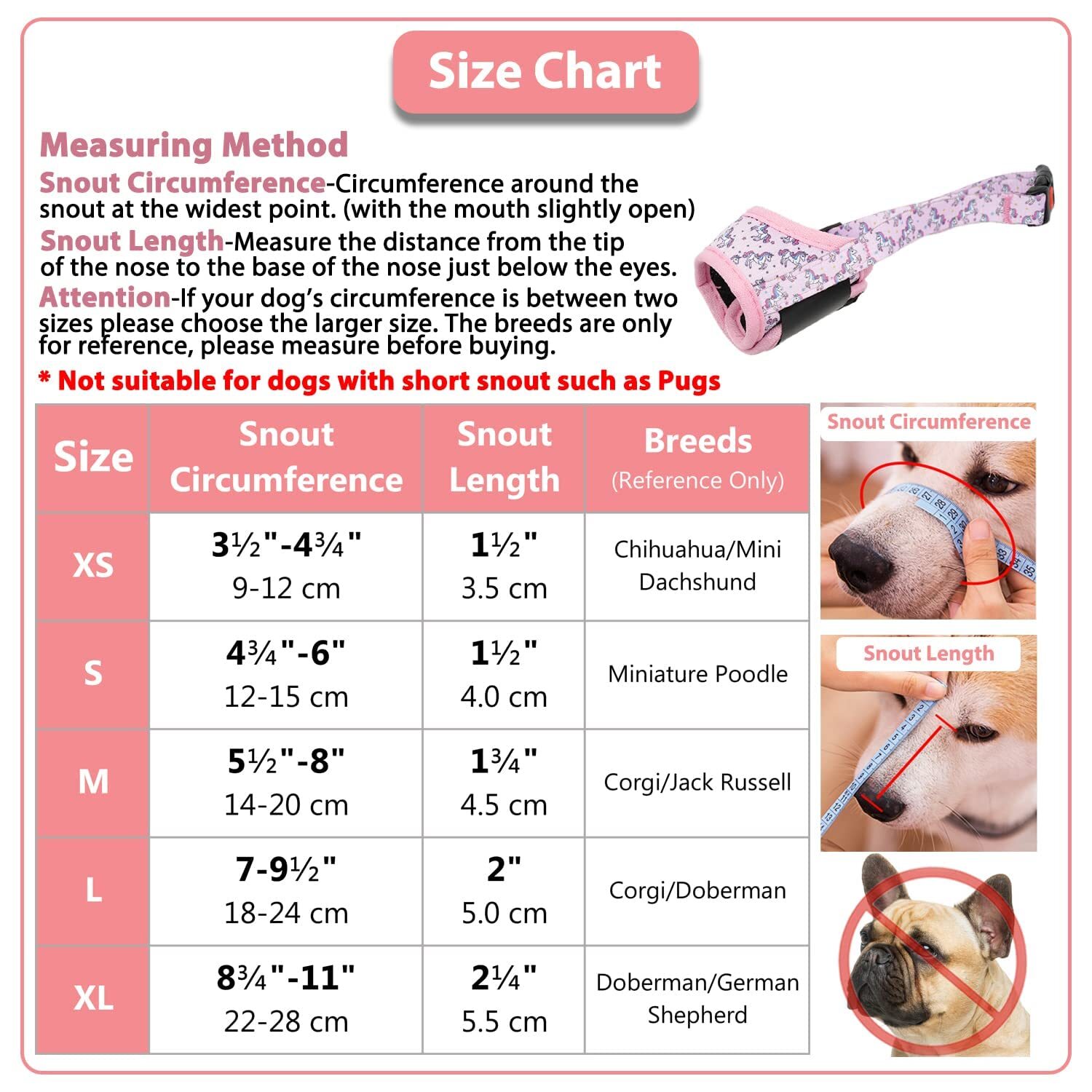 Dog Muzzle, Soft Dog Muzzles for Small Medium Large Dogs, Breathable Muzzles ...