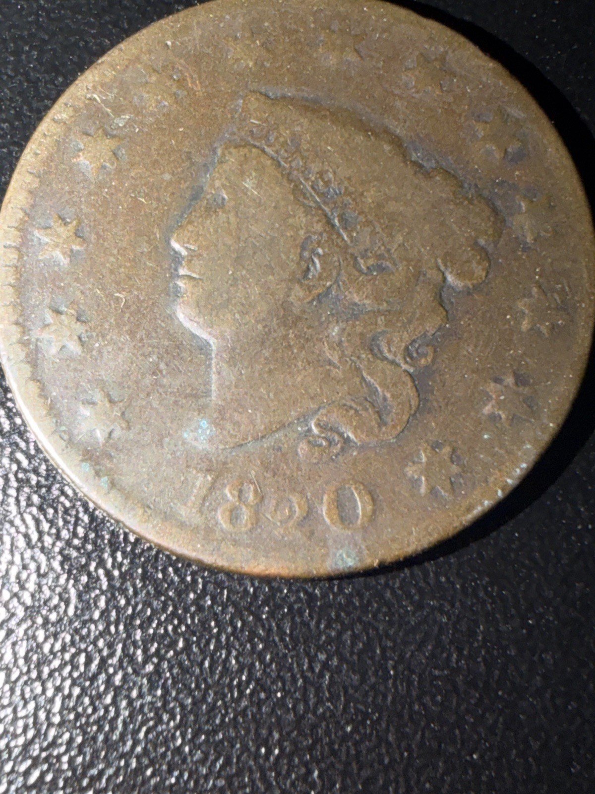 1820/19 Large Cent G/VG
