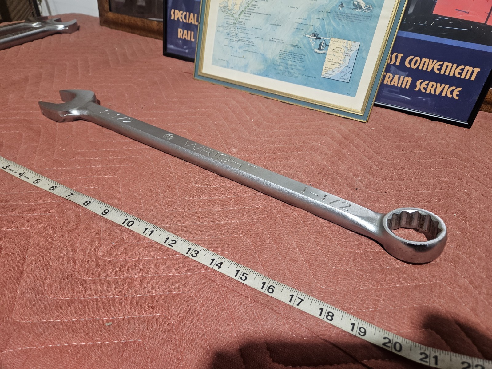 Wright Tool 1148 Combination Wrench WRIGHTGRIP 2.0 12 Point Satin 1-1/2"