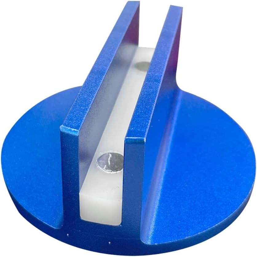 Universal Magnetic Jack Pad, 0.37" Slotted Aluminum Grooved Jack Puck Pinch, Pin