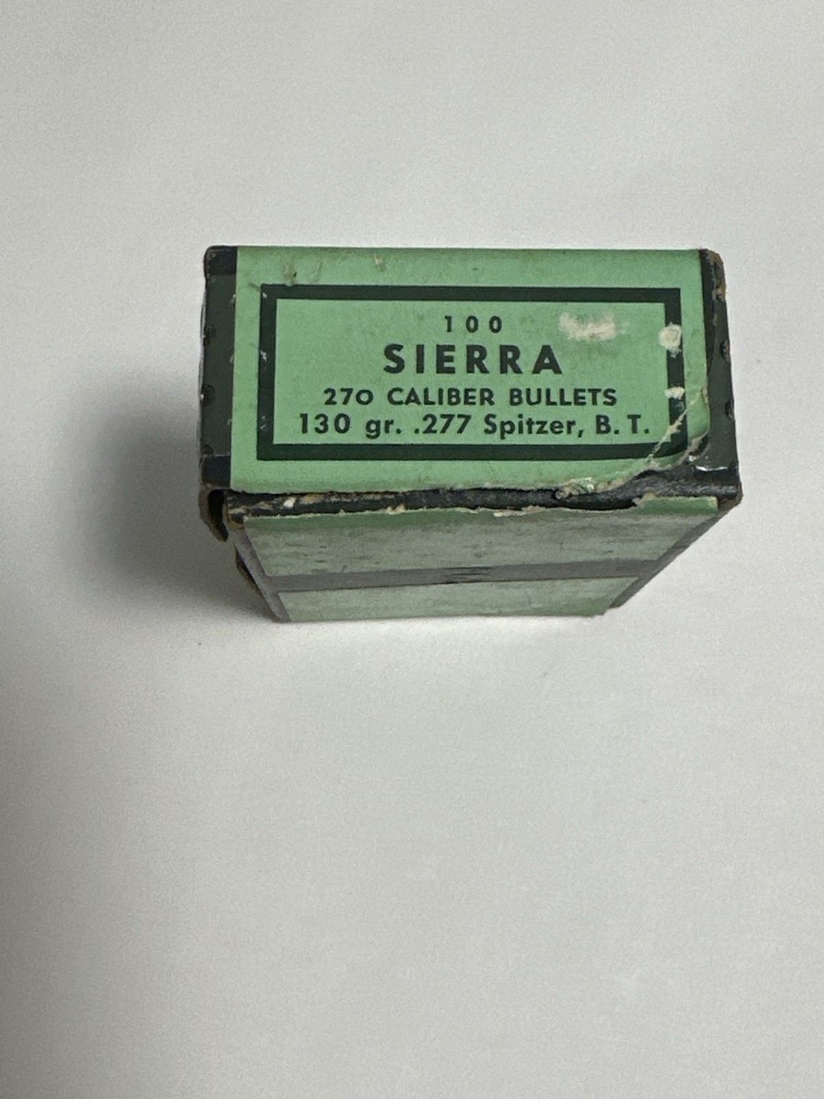 Sierra 270 Caliber Bullets Empty Box 130 Gr .277 Spitzer B.T.