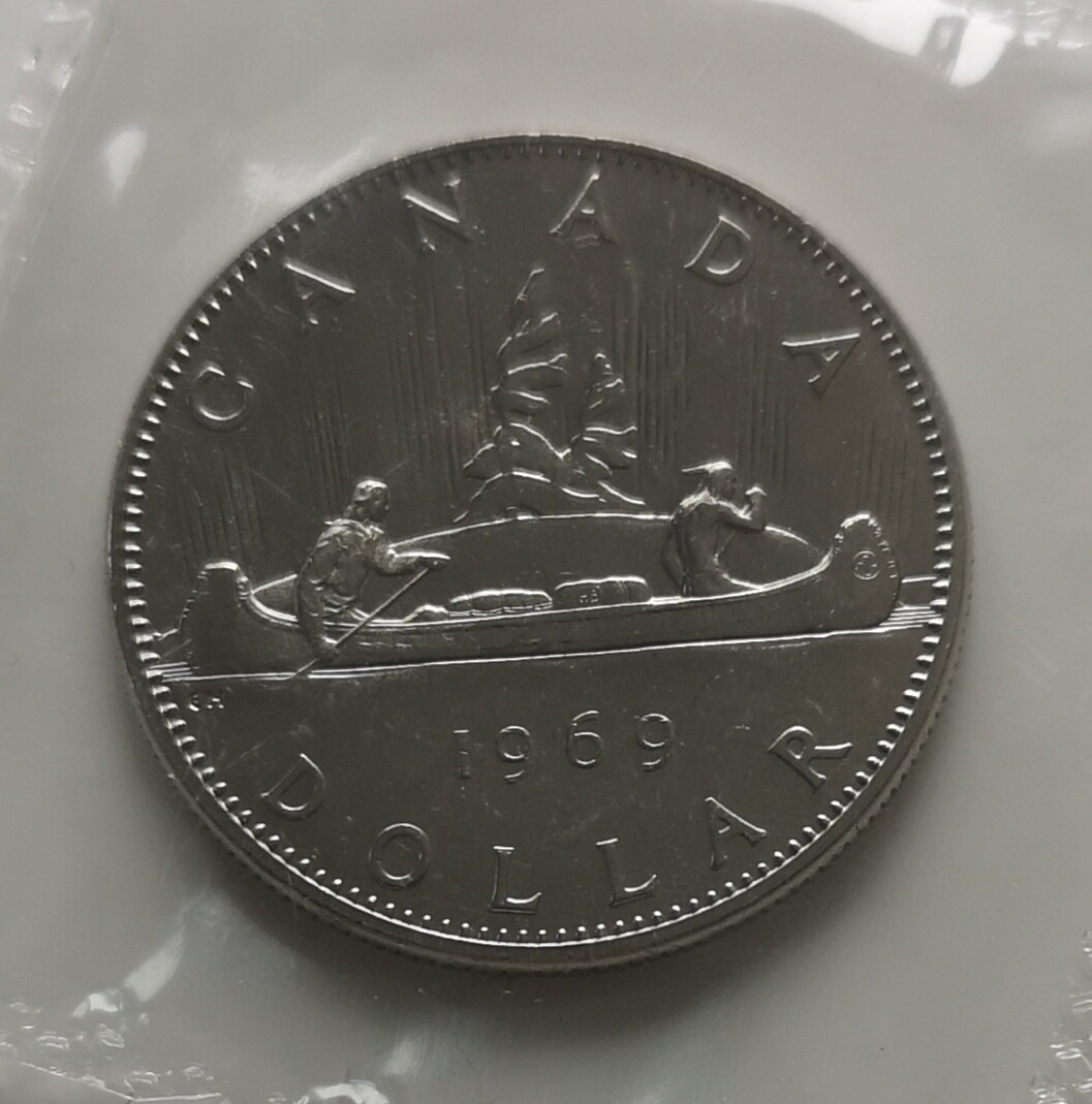 *** CANADA  1969  VOYAGEUR   NICKEL  DOLLAR  *** PROOF  LIKE  MINT  SEALED  ***