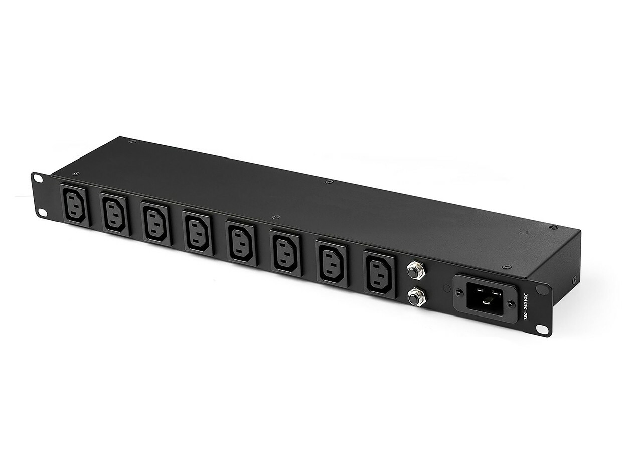 8 Outlet PDU Power Strip w/ IEC C13 Outlets - 120/240V -15ft Cord (NEMA 5-20p)